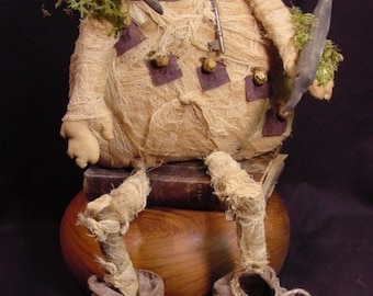 Primitive Halloween Mummy Doll Instant Digital Download Pattern
