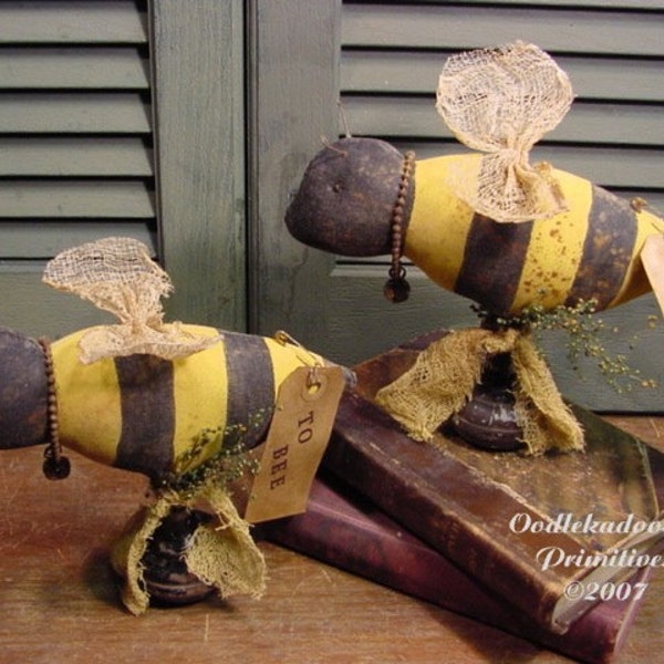 Primitive To Bee Not To Bee Make Do Instant Digital Download E-Pattern