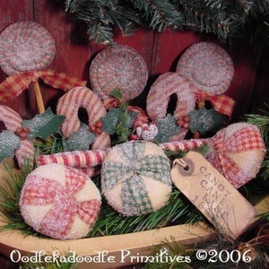 Old Fashion Christmas Candy Ornies Bowl Filler Tucks Instant Digital Download E-Pattern ET