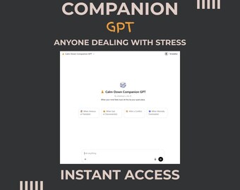 Calm Down Companion GPT | aangepaste ai-chatbot | OpenAI Chat GPT | AI-chat | Windows downloaden | Eenvoudige digitale downloads