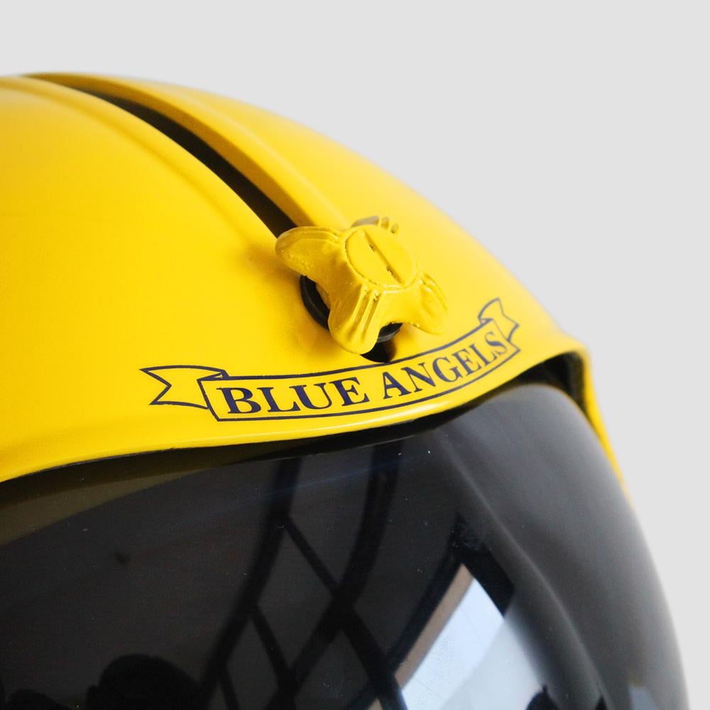 blue angels motorcycle helmet HGU-33 Blue Angels Flight Fighter Jet Helmet Movie Prop + Green Bag