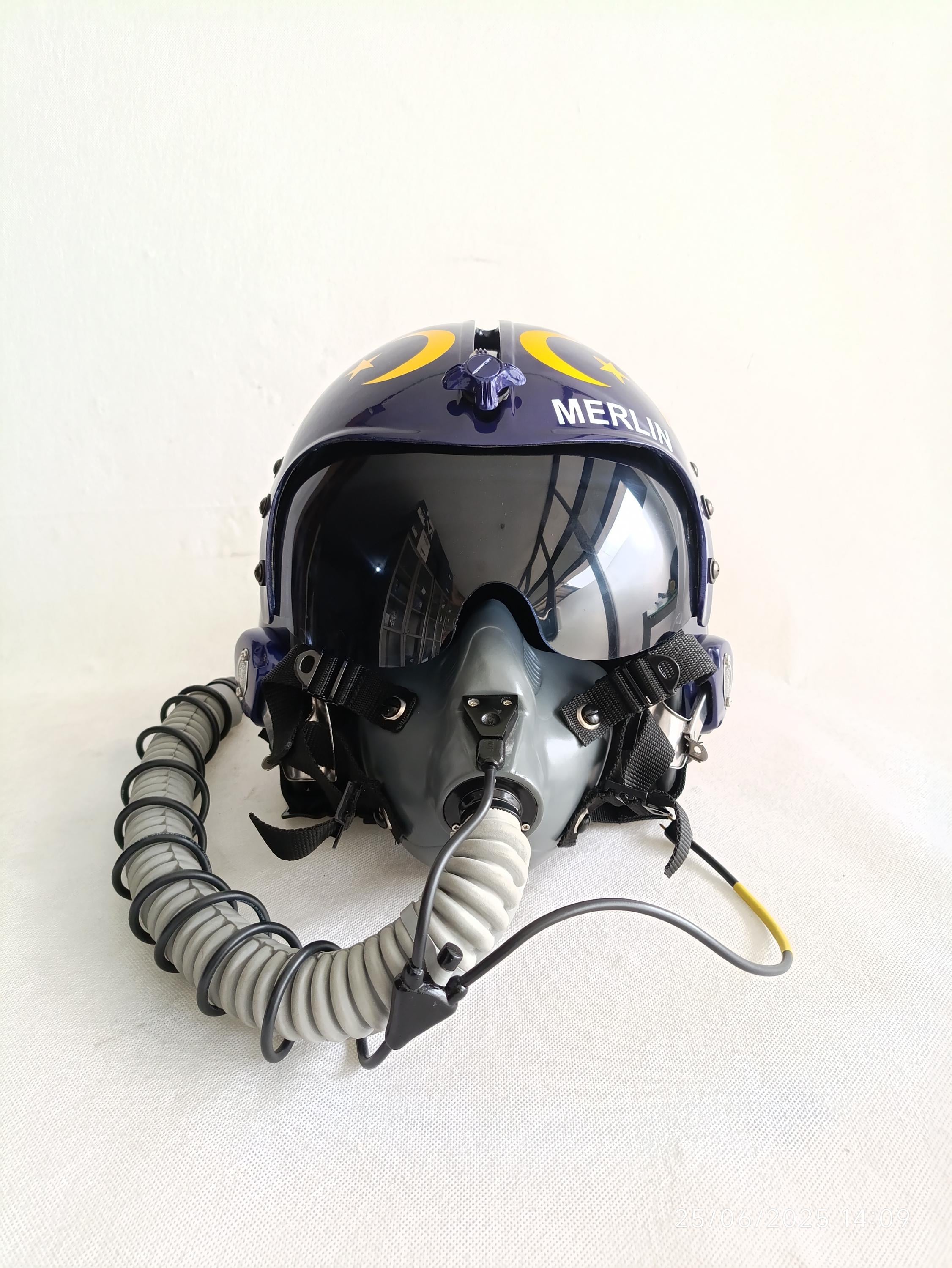 HGU-33 Top Gun Merlin V.2 Flight Fighter Jet Helmet Movie Prop +