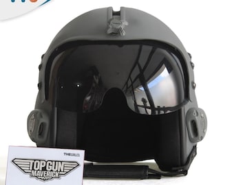 HGU-33 effen grijze vlucht straaljagerhelm filmrekwisiet + pincode