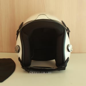 HGU-55 Grade B Plain White Fighter Jet Helmet Movie Prop