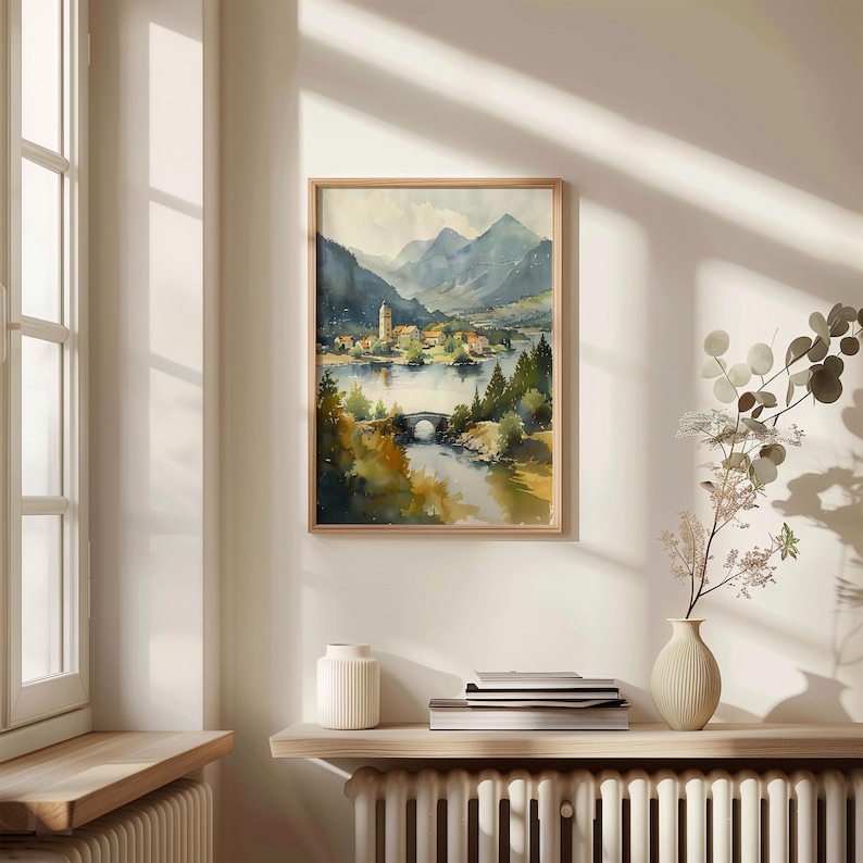 Killarney Ireland Watercolor Painting: Travel Art Print image 2