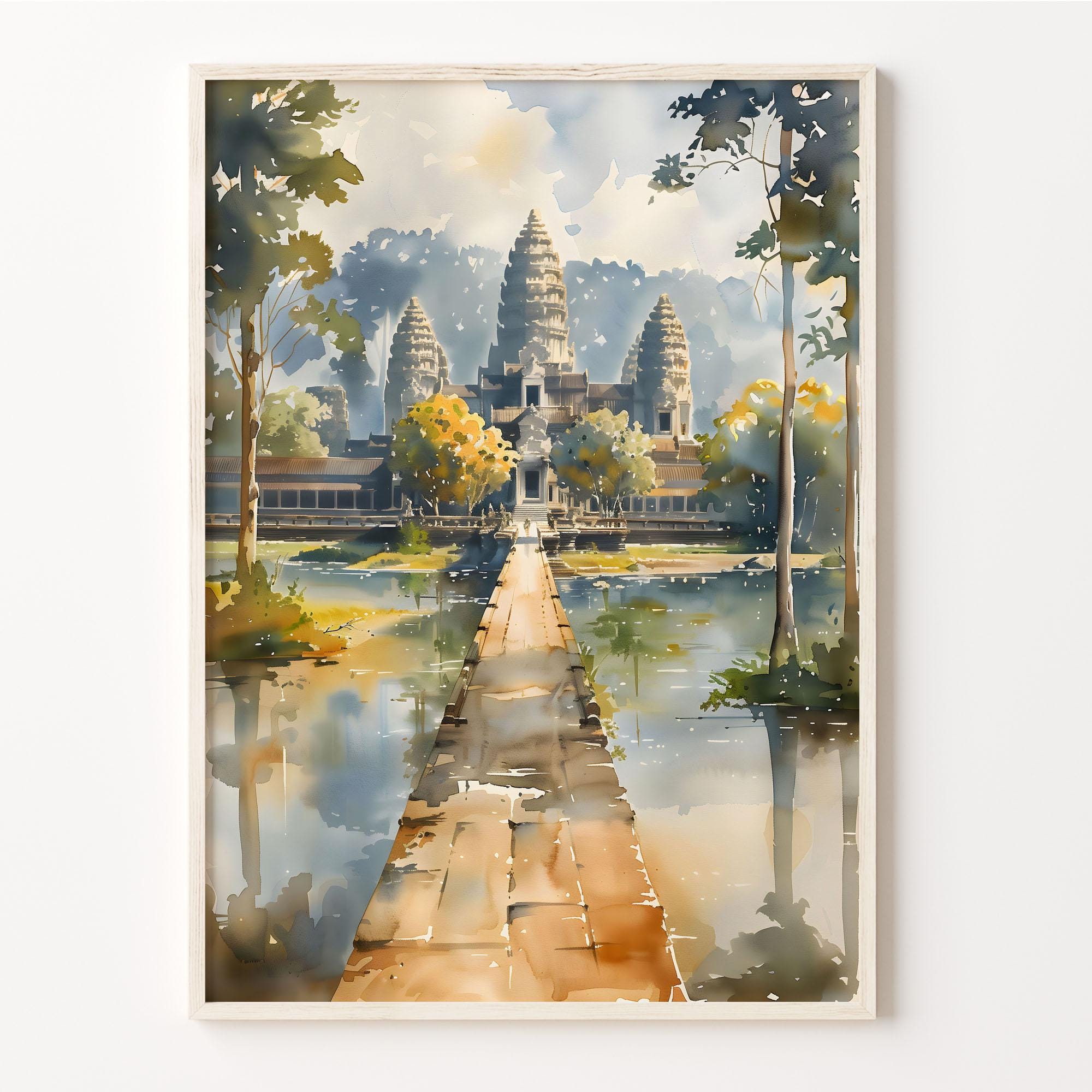 Cambodian oil painting - Etsy 日本