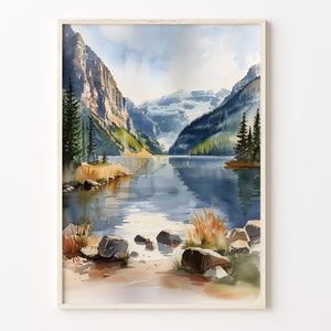 Lake Louise Painting - Etsy Lake Louise Painting - Etsy