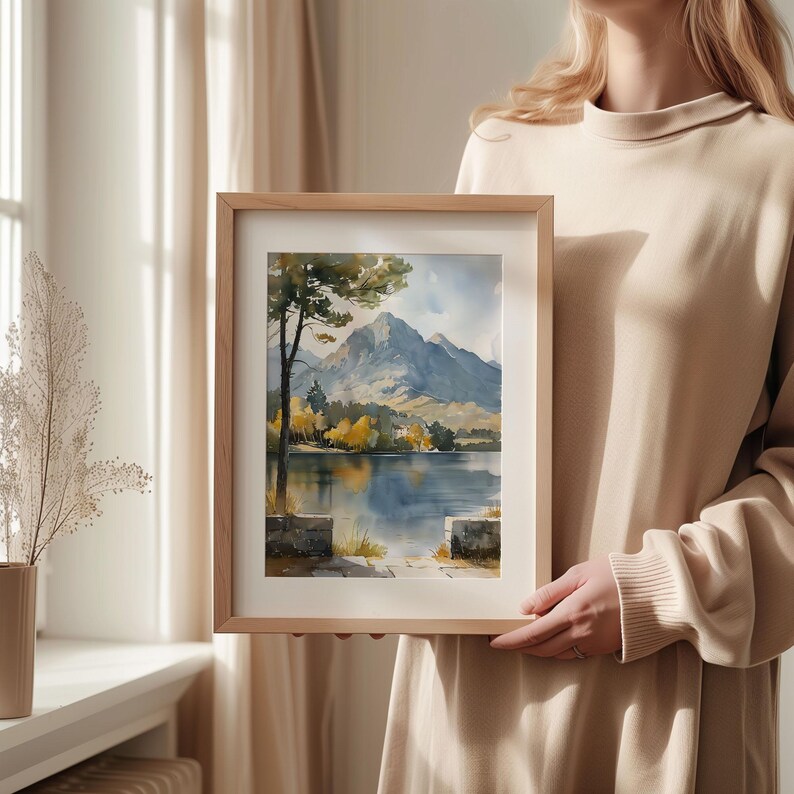 Killarney National Park Watercolor Print: Gap of Dunloe, Ireland image 6