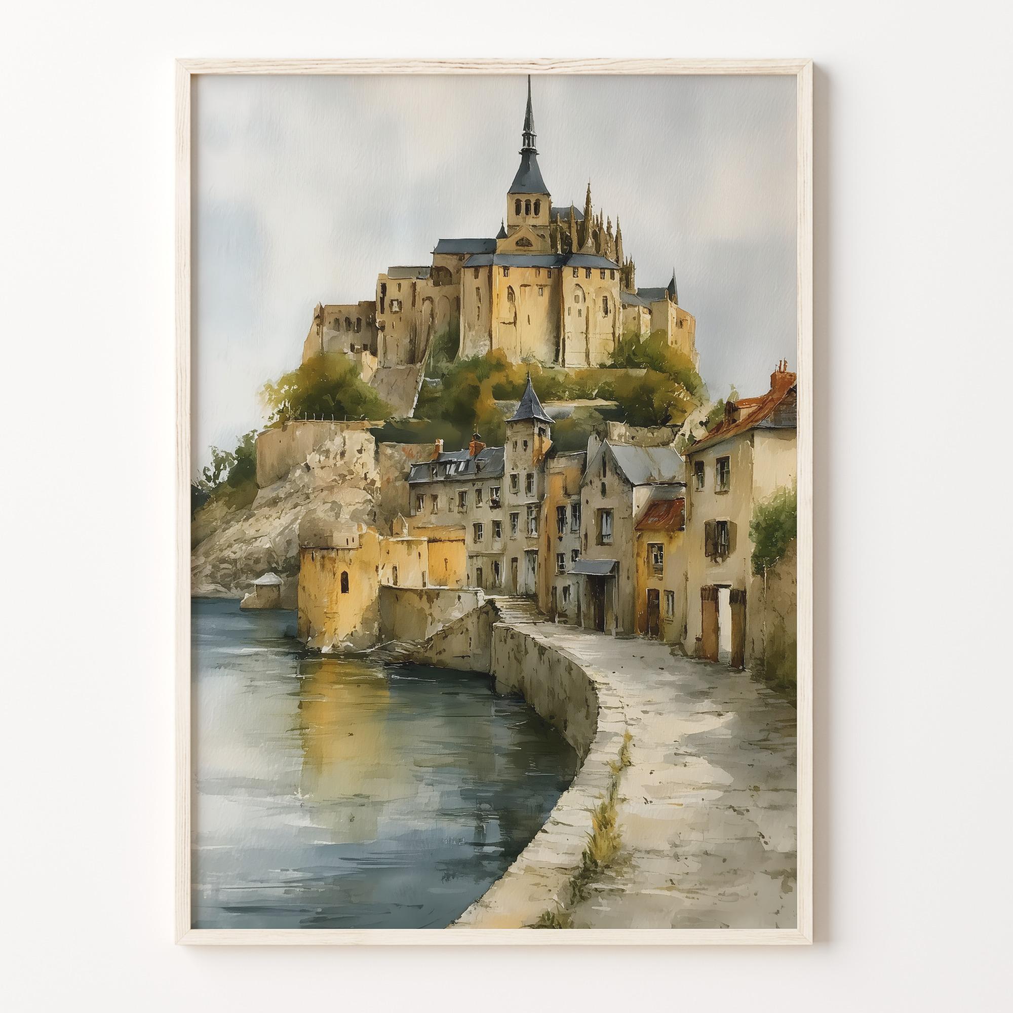Mont St Michel Print - Etsy
