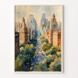 Kentucky Watercolor Painting: Traditional Travel Poster, Framed Print