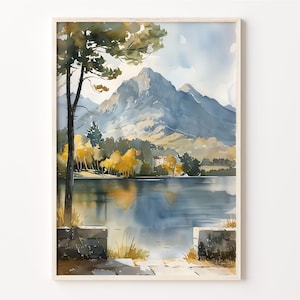 Killarney National Park Watercolor Print: Gap of Dunloe, Ireland image 1