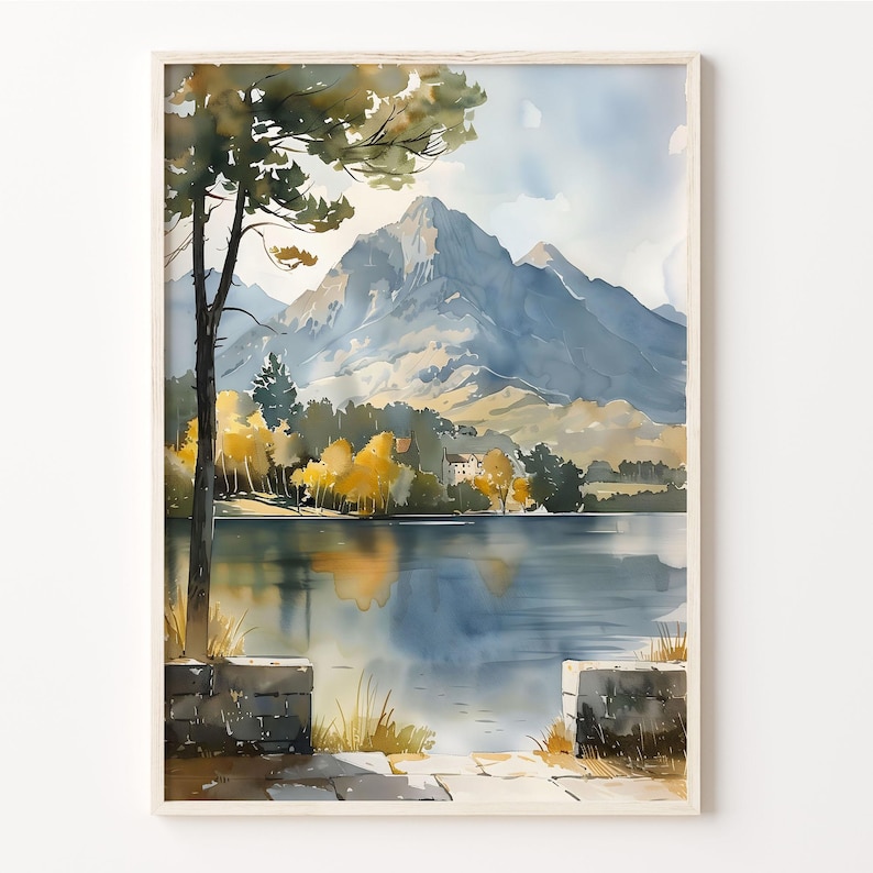 Killarney National Park Watercolor Print: Gap of Dunloe, Ireland image 1