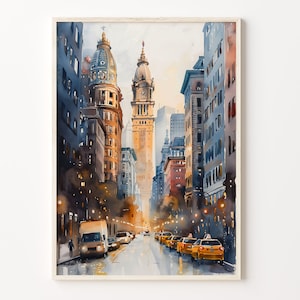 Boston Watercolor Print: Fenway Stadium & Harbour Art