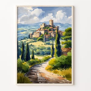 Carcassonne Watercolor Painting, Carcassonne Wall Art, France Poster, Home Décor, Art Lover Gift, Carcassonne Print, C30-963