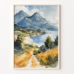 Isle Of Arran Watercolor Painting, Scotland Wall Art, Isle Of Arran Poster, Home Décor, Art Lovers Gift, C30-414