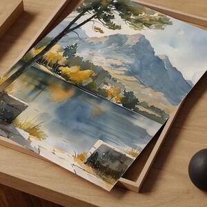 Killarney National Park Watercolor Print: Gap of Dunloe, Ireland image 7
