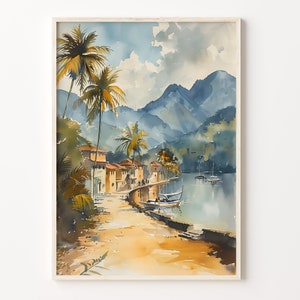 Watercolor Painting, Philippines Wall Art, Art Print, Poster, Birthday Present, Wedding Anniversary Gift, C30-159
