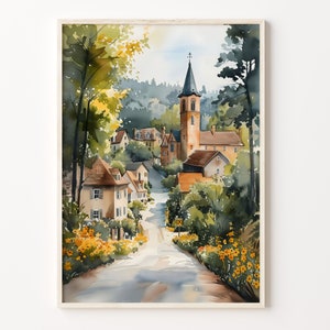 Augusta National Golf Club watercolor painting, Georgia wall art, Masters poster, golf course print, home decor, C30-253