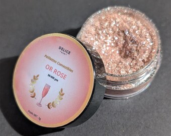 Edible Cocktail & Cakes Glitter – Flavorless  Rose Gold