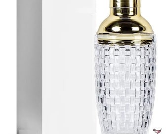 Glass cocktail shaker