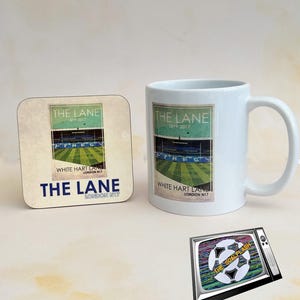 TOTTENHAM HOTSPUR White Hart Lane Mug and Coaster set
