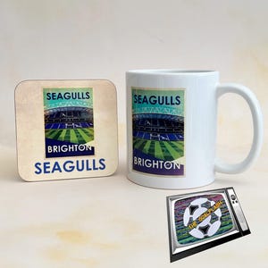 BRIGHTON and Hove Albion Mug and Coaster set
