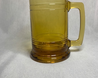 Vintage Bernstein Glas Bierkrug