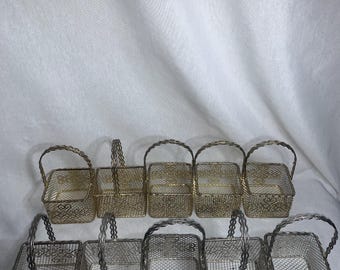 Vintage Coal Miner's Metal Wire Basket 