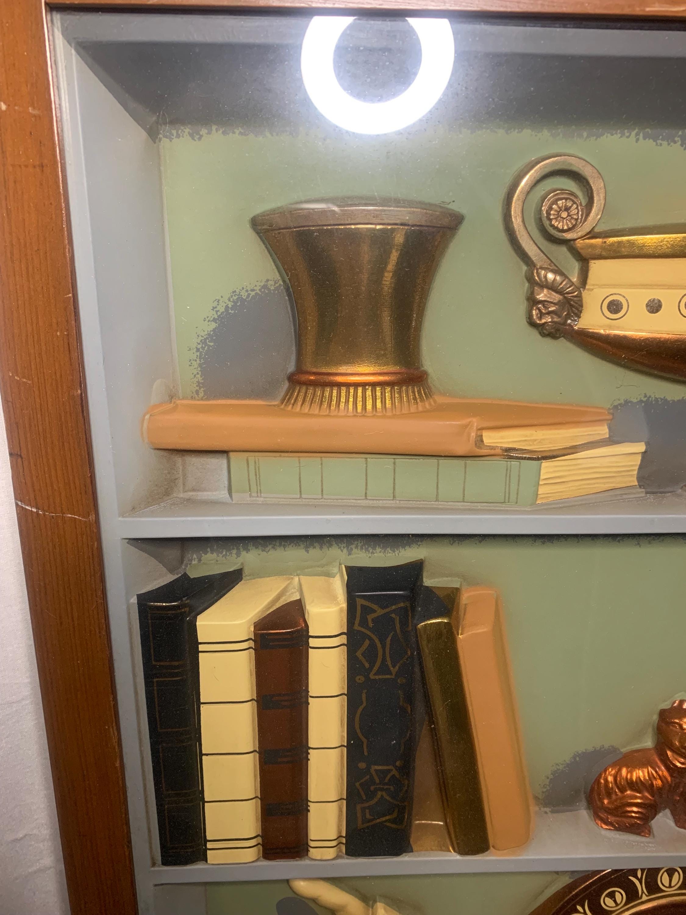 Vintage Turner Wall Accessory Handpainted Shadow Box Wallhanger