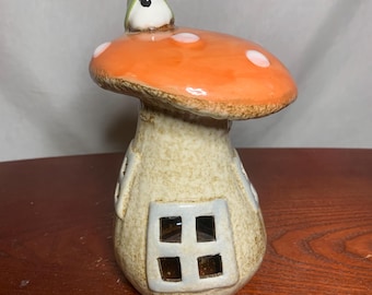 Vintage Ceramic Mushroom TeaLight