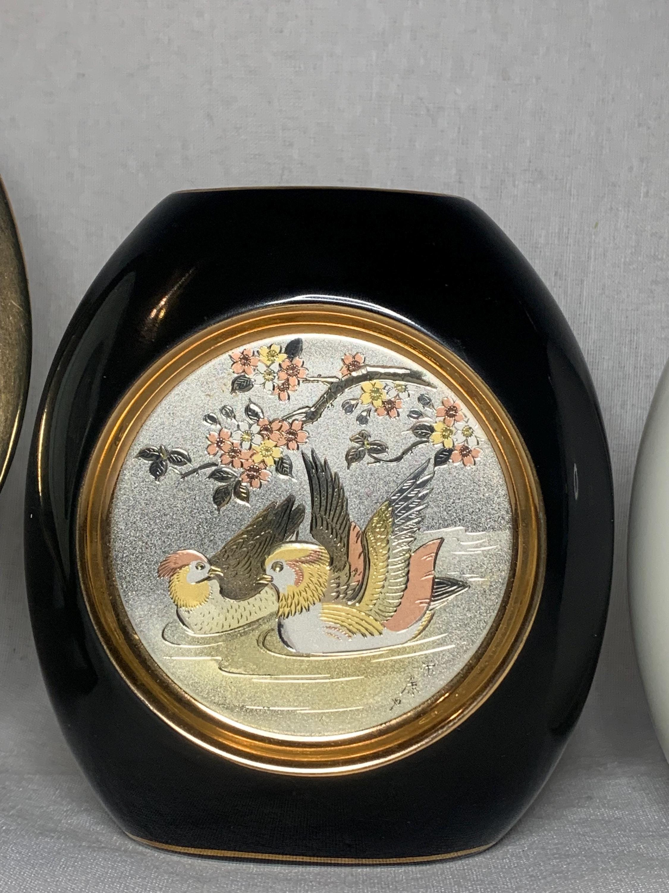Vintage Japanese 24k Gold With Sterling Silver Chokin Art Set - Etsy