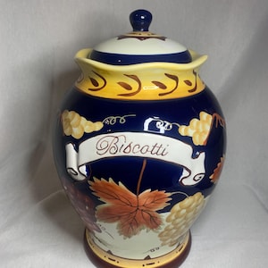 Vintage HandPainted Nanni’s Biscotti Cookie Jar