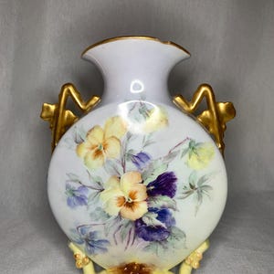 Vintage Limoges HandPainted French Vase