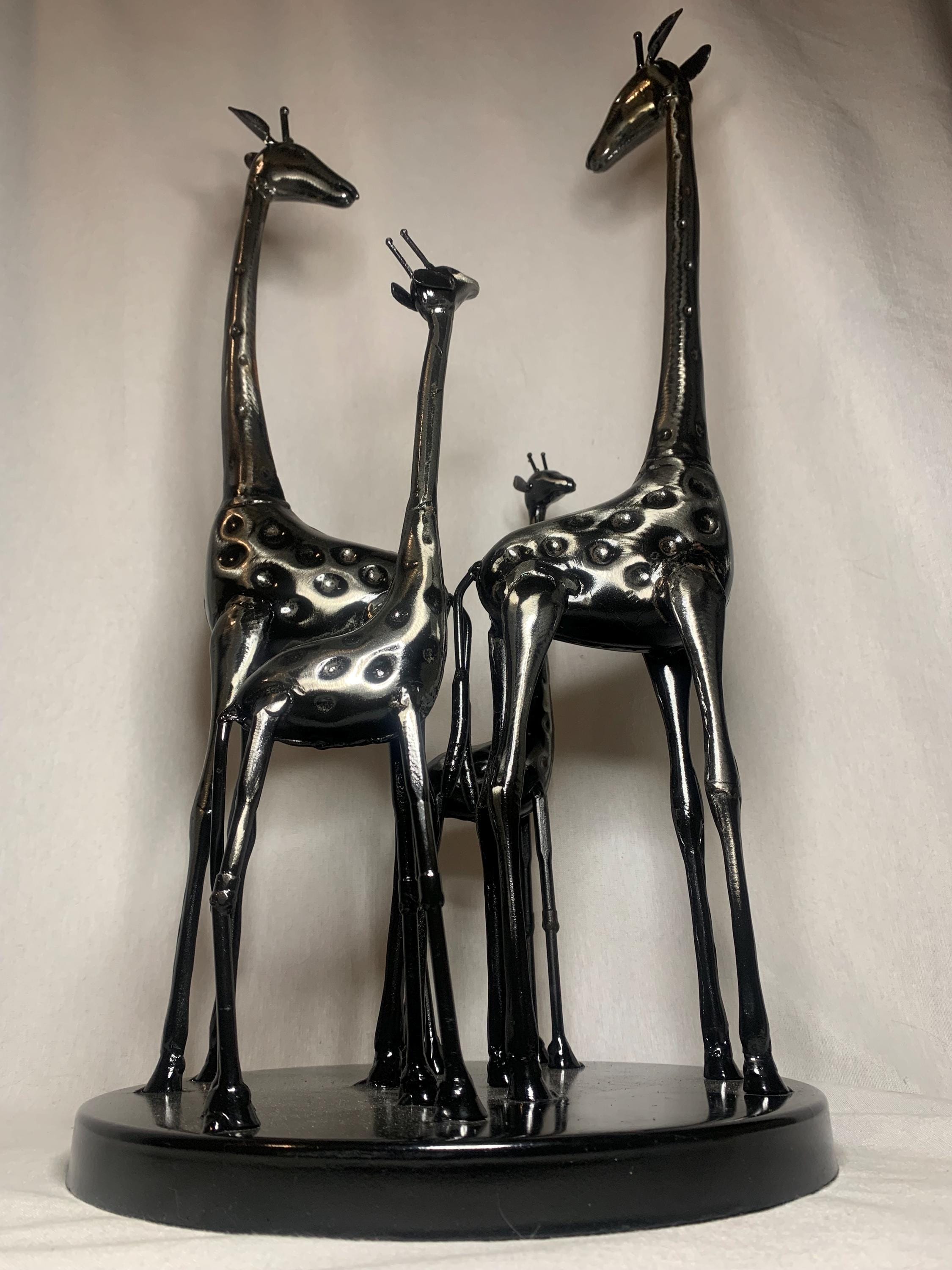 Vintage Metal Art Giraffe Group/family by Austin Products - Etsy