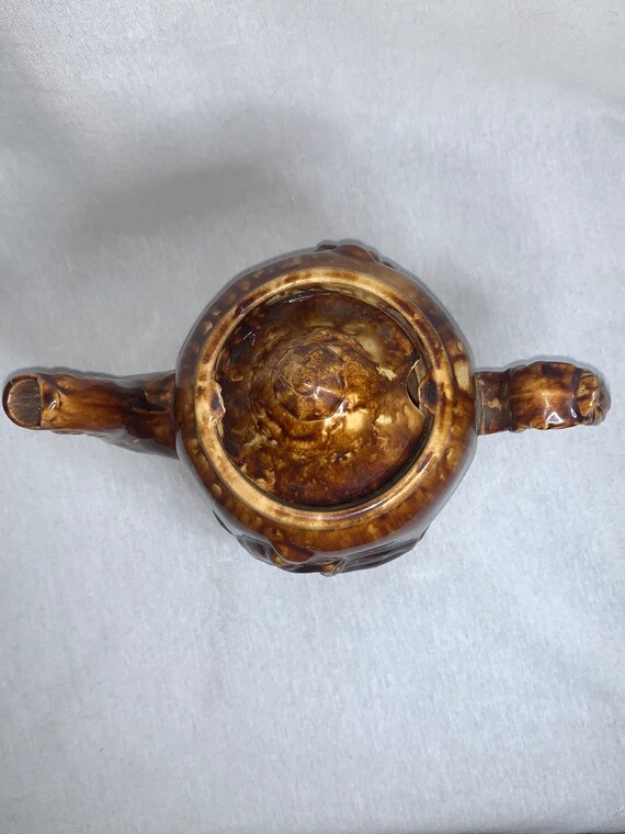 最終値下げ！Real Antique small chertアンティーク Antique 1850's Rockingham Pottery Rebecca at the Well Teapot - Etsy