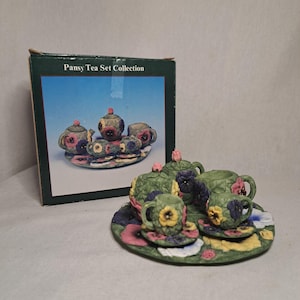 Mini Pansy Tea Set Collection