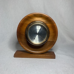 Vintage Wooden Springfield Thermometer Stand