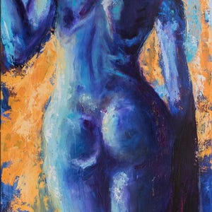 Lacey | 24&quot; x 48&quot; Original Acrylic Painting on Canvas