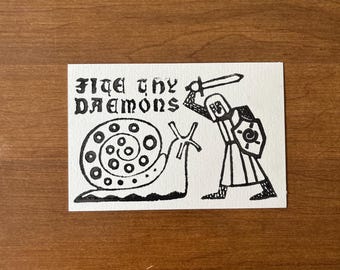 Fite Thy Daemons Print