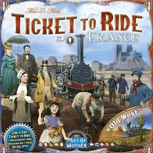 Encart pour la collection 6 de cartes Ticket to Ride : France et Far West