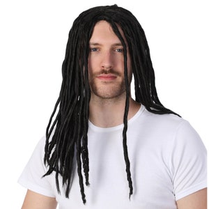 Unisex Dreadlock Wig Rasta Man Stag Party Caribbean Fancy Dress Cosplay