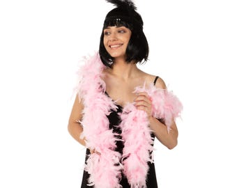 Baby Pink Feather Boa 85G 1.8M Handmade Fancy Dress Costume 1920s