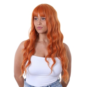 Deluxe Ava Wig Ginger Heat Resistant Wig Cosplay Fancy Dress