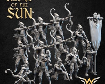 Boogschutters van de Zon - Hooggeboren Elfen - Hoogelfengeslachten - White Angel Miniatures - 9th Age