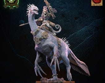 Heroína Kuaxotl - Saurianos Antigos - Saurianos Antigos - Miniaturas do Reino Perdido - 9ª Era