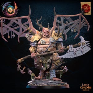 Gluttony Exalted Herald - Warriors of the Dark Gods - Warriors of the Dark Gods - Lost Kingdom Miniatures - 9th Age