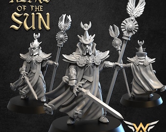 Aartsmagiër van de Zon - Hooggeboren Elfen - Hoogelfengeslachten - White Angel Miniatures - 9th Age