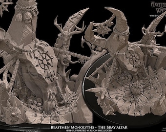 Die Tiermenschen-Monolithen – Tiermenschen-Stellvertreterarmee – Fantasy-Kriegsspielminiaturen – Avatar des Krieges – D&D – 9. Zeitalter
