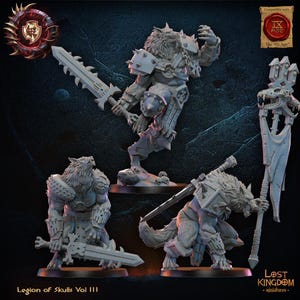Bloodfang Lycans - Krigare från de mörka gudarna - Lost Kingdom Miniatures - 9:e åldern