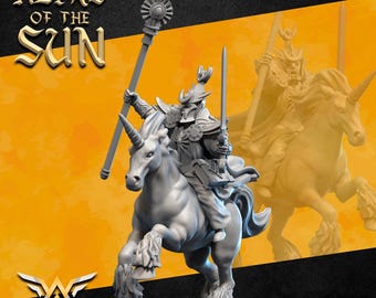 Archmage Unicorn - Highborn Elves - High Elven Lineages - White Angel Miniatures - 9th Age